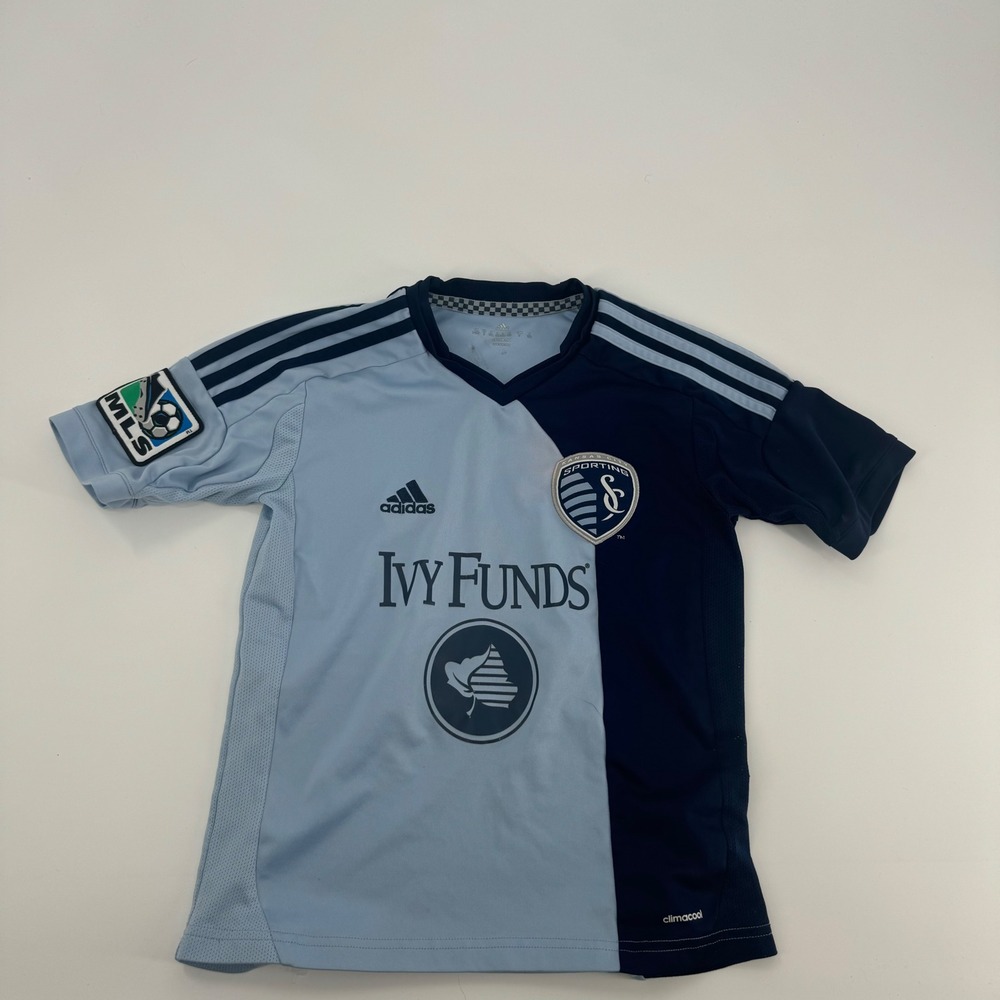 Adidas Sporting Kansas City MLS Jersey‎ Youth Size S Soccer T-Shirt